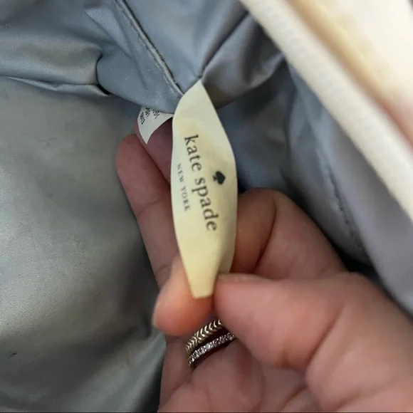 rare kate spade pink / purple festive bubbles cosmetic toiletry travel bag case - Picture 6 of 7